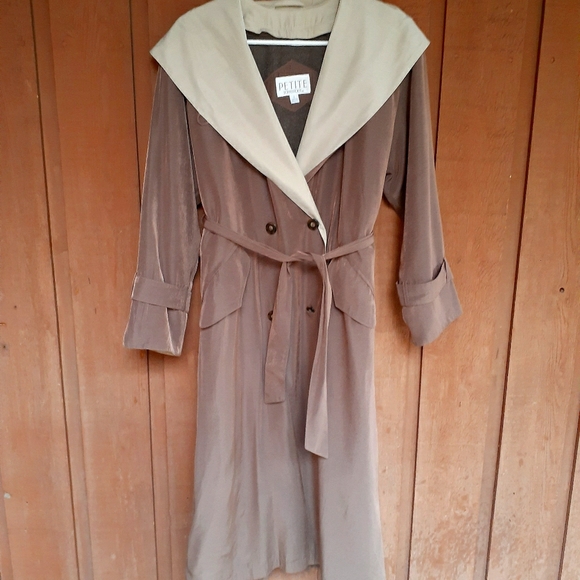 Petite Sophisticate Jackets & Blazers - ***Vintage Hooded Trenchcoat
